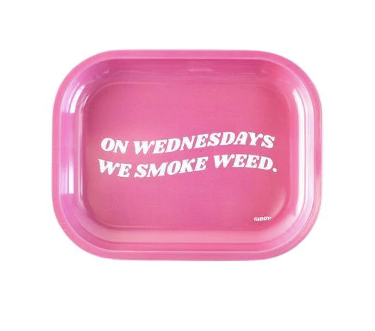 On Wednesdays We Smoke Weed Rolling Tray-Small